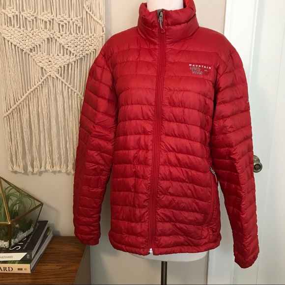 Mountain Hardwear Jackets Coats Mountain Hardware Red Down Zipjacket Poshmark